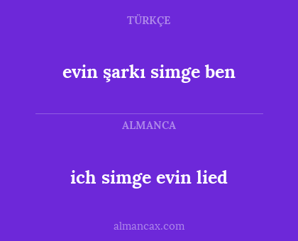 ich simge evin lied - evin şarkı simge ben