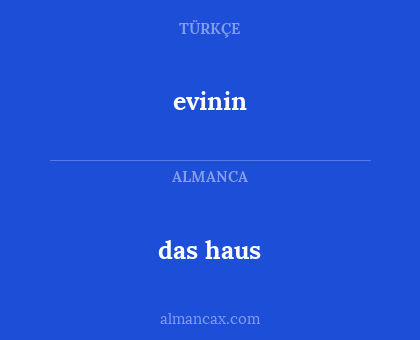 evinin - das haus