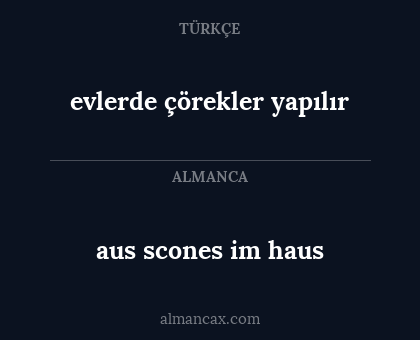 evlerde çörekler yapılır - aus scones im haus