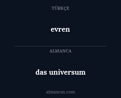 das universum - evren