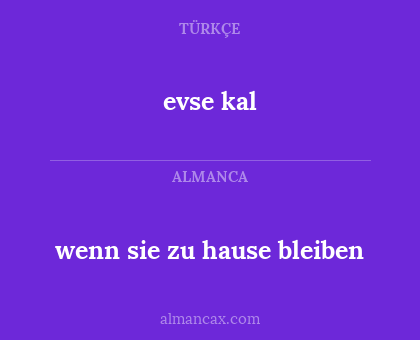 wenn sie zu hause bleiben - evse kal