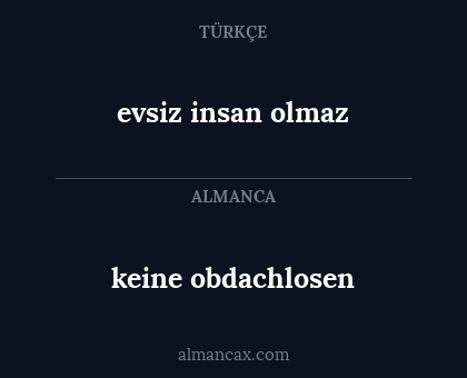 evsiz insan olmaz - keine obdachlosen