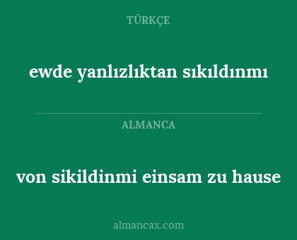 von sikildinmi einsam zu hause - ewde yanlızlıktan sıkıldınmı
