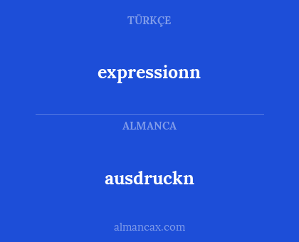 expressionn - ausdruckn