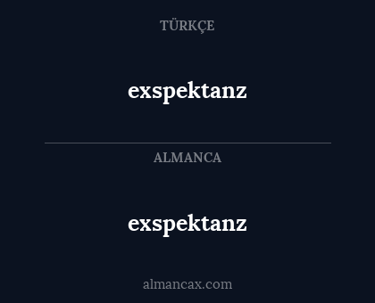 exspektanz - exspektanz