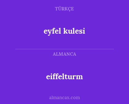 eyfel kulesi - eiffelturm