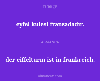 eyfel kulesi fransadadır. - der eiffelturm ist in frankreich.
