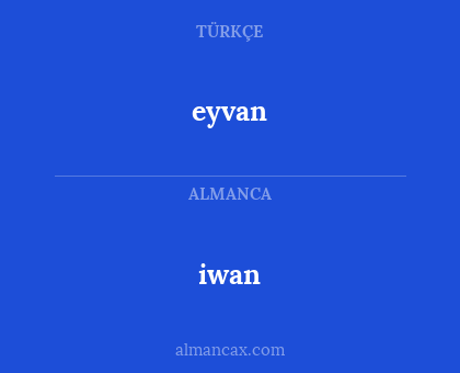 eyvan - iwan