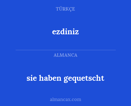 ezdiniz - sie haben gequetscht