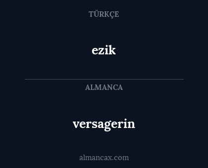 versagerin - ezik