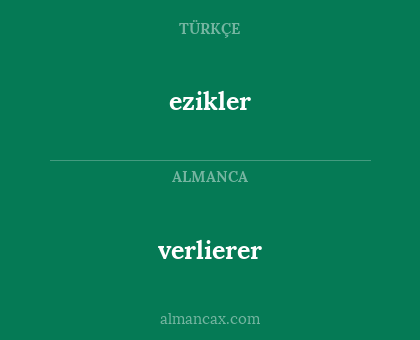 verlierer - ezikler