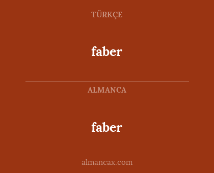 faber - faber