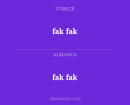 fak fak - fak fak