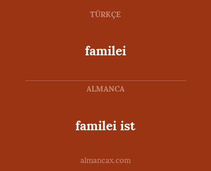 familei - familei ist