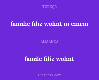 famile filiz wohnt - famılıe fılız wohnt ın eınem