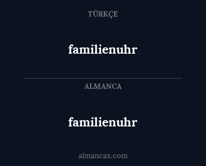 familienuhr - familienuhr