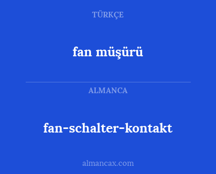 fan müşürü - fan-schalter-kontakt