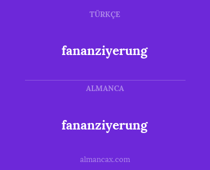 fananziyerung - fananziyerung