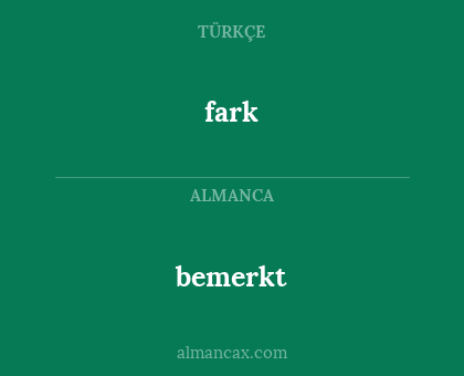 fark - bemerkt