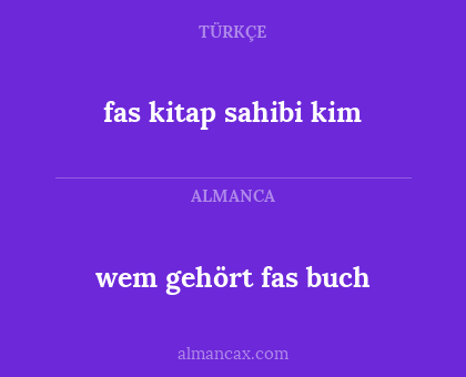 fas kitap sahibi kim - wem gehört fas buch