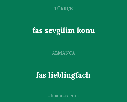 fas sevgilim konu - fas lieblingfach