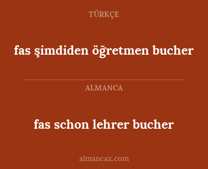 fas schon lehrer bucher - fas şimdiden öğretmen bucher