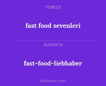 fast food sevenleri - fast-food-liebhaber
