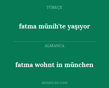 fatma münih'te yaşıyor - fatma wohnt in münchen