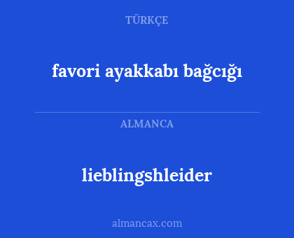 lieblingshleider - favori ayakkabı bağcığı