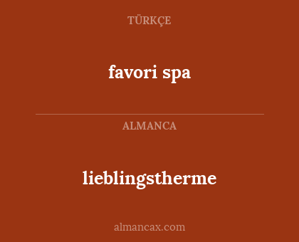 lieblingstherme - favori spa