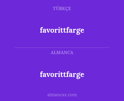 favorittfarge - favorittfarge