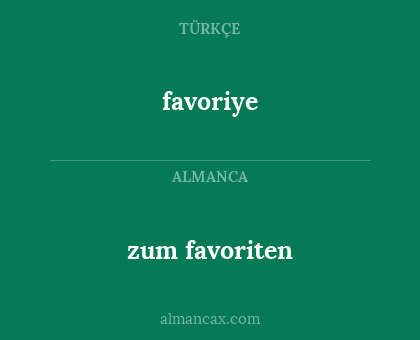 favoriye - zum favoriten