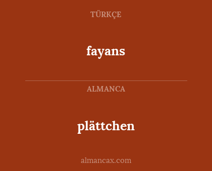 plättchen - fayans