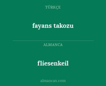 fliesenkeil - fayans takozu