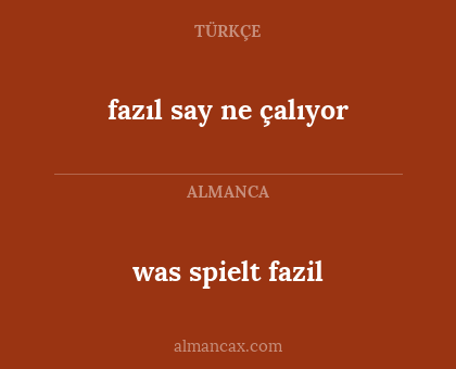 was spielt fazil - fazıl say ne çalıyor