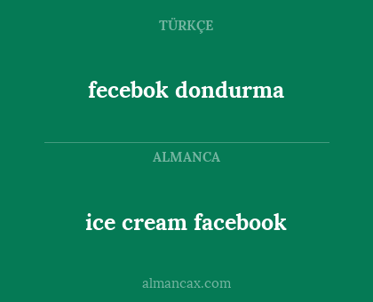 fecebok dondurma - ice cream facebook