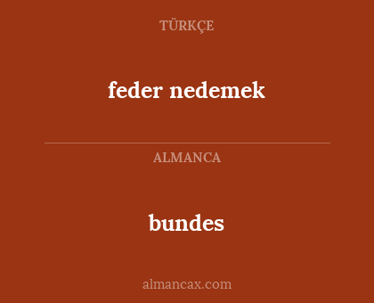 bundes - feder nedemek