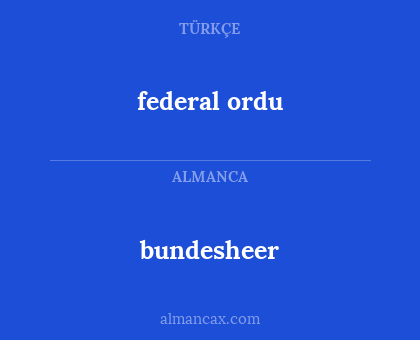 bundesheer - federal ordu