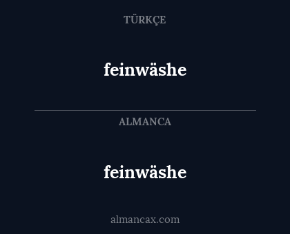 feinwäshe - feinwäshe