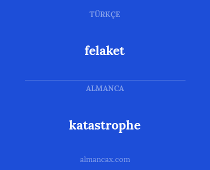katastrophe - felaket
