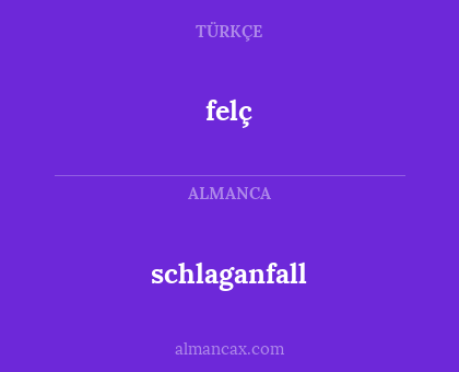 felç - schlaganfall