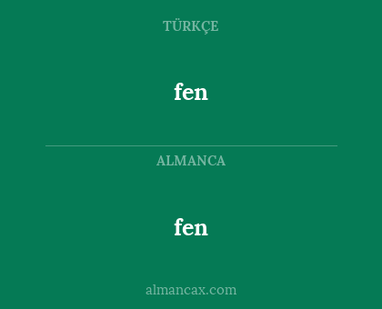 fen - fen