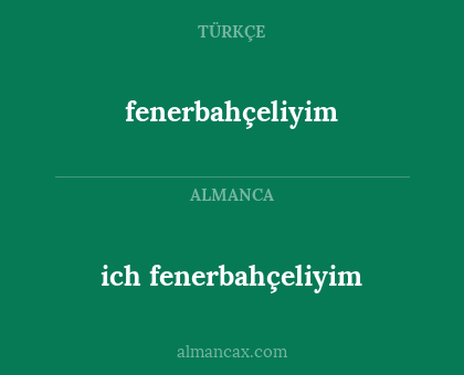 fenerbahçeliyim - ich fenerbahçeliyim