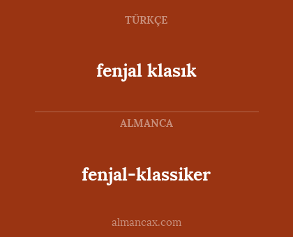 fenjal-klassiker - fenjal klasık
