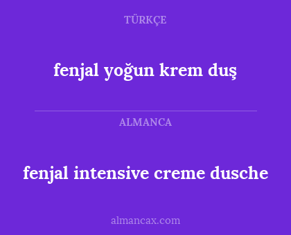 fenjal intensive creme dusche - fenjal yoğun krem duş