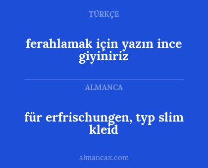 für erfrischungen, typ slim kleid - ferahlamak için yazın ince giyiniriz