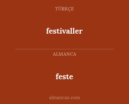 feste - festivaller