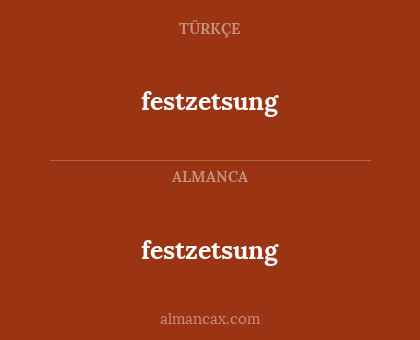 festzetsung - festzetsung