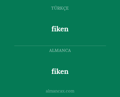 fiken - fiken