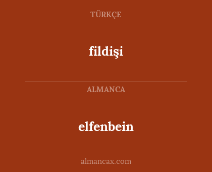 fildişi - elfenbein